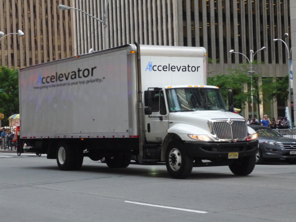 Accelevator delivery and support truck