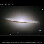 Image of the Sombrero Galaxy taken by the Hubble Space Telescope.